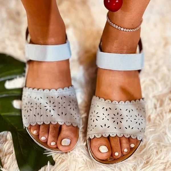 women summer wedge heel fretwork sandals ladies light pu leather slip on shoes female casual comfot beach woman sandal 2020 new, Black
women summer wedge heel fretwork sandals ladies light pu leather slip on shoes female casual comfot beach woman sandal 2020 new, Black
