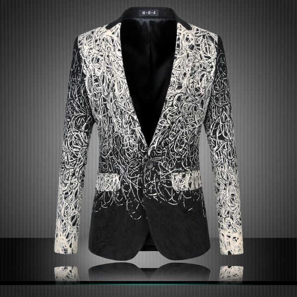 mens floral blazers designs trendy suits club vintage slim fit flower print blazers fancy prom dress suits terno masculino, White;black
mens floral blazers designs trendy suits club vintage slim fit flower print blazers fancy prom dress suits terno masculino, White;black