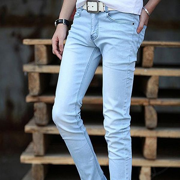 2019 spring summer skinny jeans teenage young men slim pants trousers pencil pants ing, Blue
2019 spring summer skinny jeans teenage young men slim pants trousers pencil pants ing, Blue