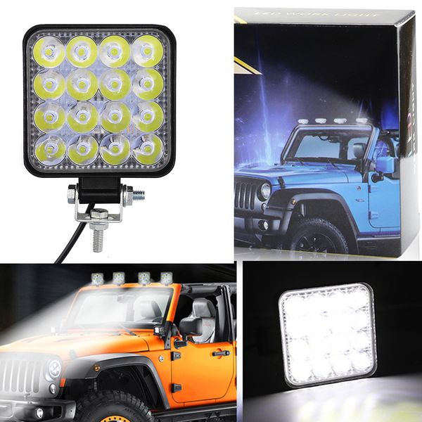 48w 16leds truck driving tractor work light suv car atv boat replacement beam off-road flood safety high brightness fog lamp
48w 16leds truck driving tractor work light suv car atv boat replacement beam off-road flood safety high brightness fog lamp