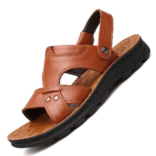 men genuine leather sandals comfort beach shoes non-slip men sandals gladiator for shoes summer slippers flip flops, Black
men genuine leather sandals comfort beach shoes non-slip men sandals gladiator for shoes summer slippers flip flops, Black