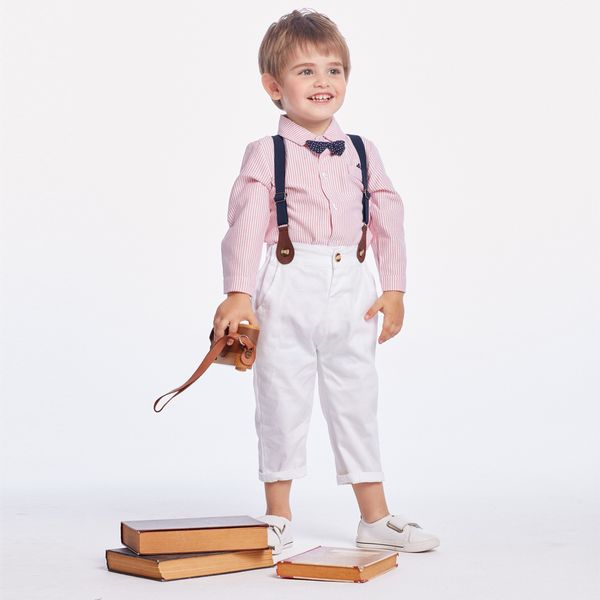 and baby boy clothing set newborn baby boys gentleman clothes infant long sleeve shirt+overalls 2pcs bebes outfits set y200807, White
and baby boy clothing set newborn baby boys gentleman clothes infant long sleeve shirt+overalls 2pcs bebes outfits set y200807, White