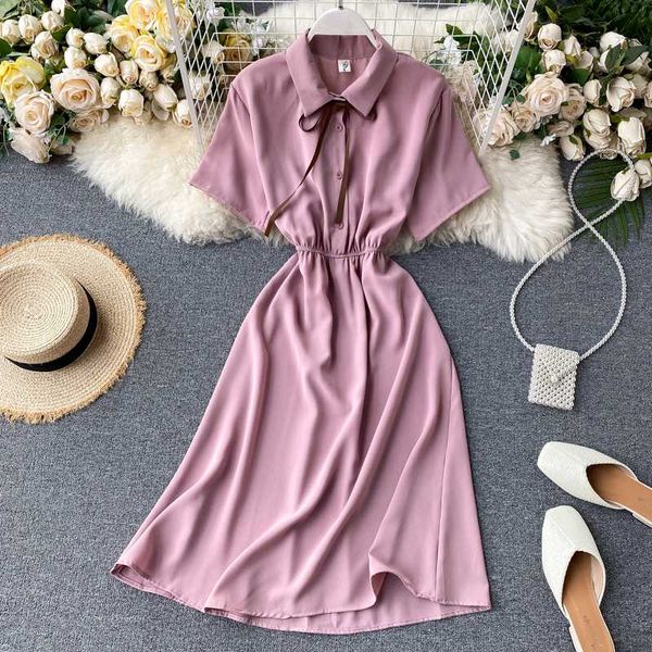 zosol 2020 summer new korean fashion all-match plain hipster lapel short sleeve waist hugging slim dress, Black;gray
zosol 2020 summer new korean fashion all-match plain hipster lapel short sleeve waist hugging slim dress, Black;gray