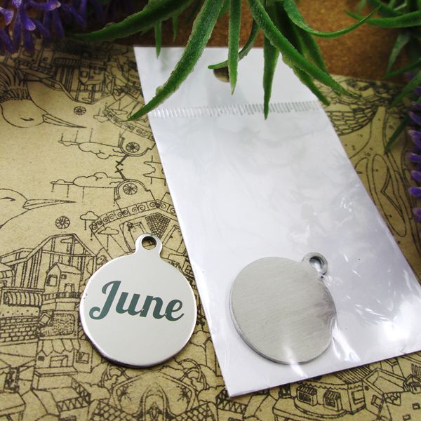 40pcs--"june"stainless steel charms more style for choosing diy charms pendants for necklace, Bronze;silver
40pcs--"june"stainless steel charms more style for choosing diy charms pendants for necklace, Bronze;silver