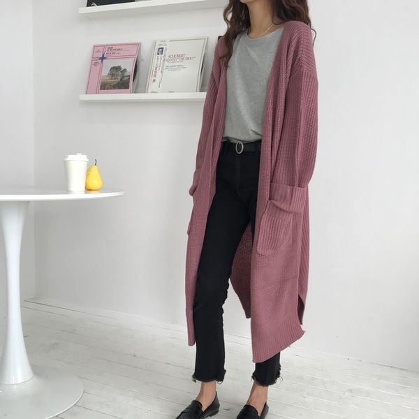 3 colors knitted sweaters women 2018 spring korean chic style solid color korean style long cardigan women (b0658, White
3 colors knitted sweaters women 2018 spring korean chic style solid color korean style long cardigan women (b0658, White