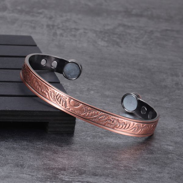 vinterly pure copper bracelet magnetic phoenix cuff adjustable bracelet health energy copper bracelets bangles for arthritis, Black
vinterly pure copper bracelet magnetic phoenix cuff adjustable bracelet health energy copper bracelets bangles for arthritis, Black