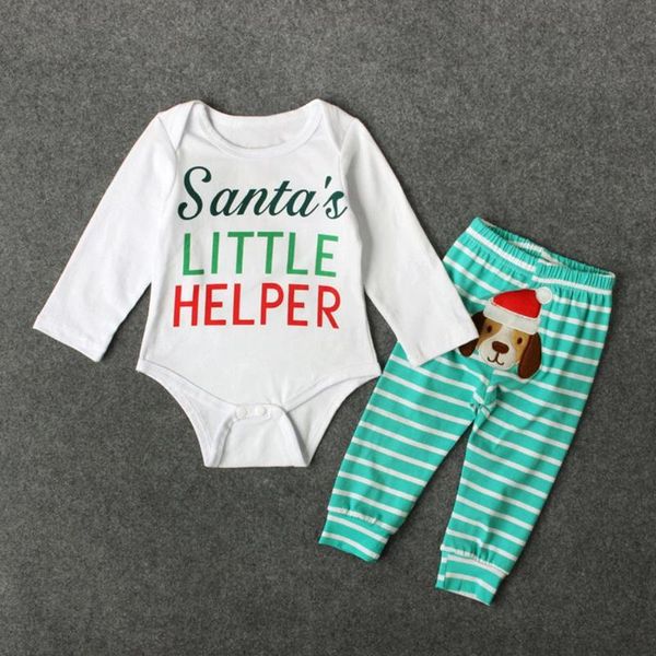 2pcs european christmas cute baby rompers costume set dog stripe long sleeve suit pants outfits for spring autumn, White
2pcs european christmas cute baby rompers costume set dog stripe long sleeve suit pants outfits for spring autumn, White