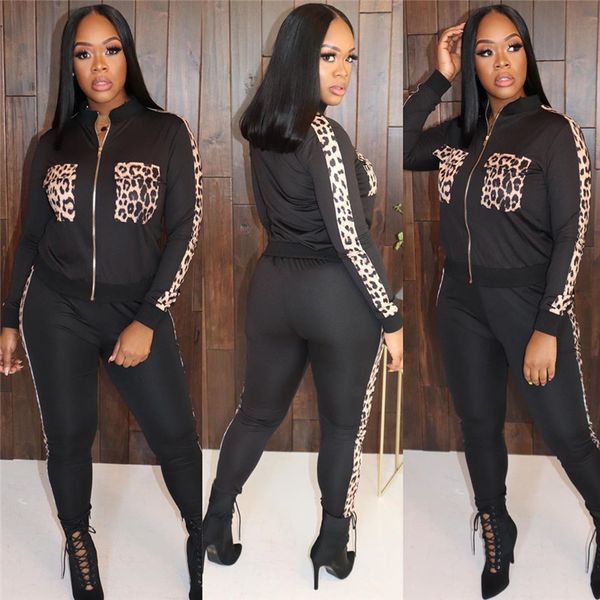 leopard щитовые женщин дизайнерские костюмы мода zipper щитовые длинные брюки женщин 2pcs наборы повседневный суки одежды, Gray
leopard щитовые женщин дизайнерские костюмы мода zipper щитовые длинные брюки женщин 2pcs наборы повседневный суки одежды, Gray