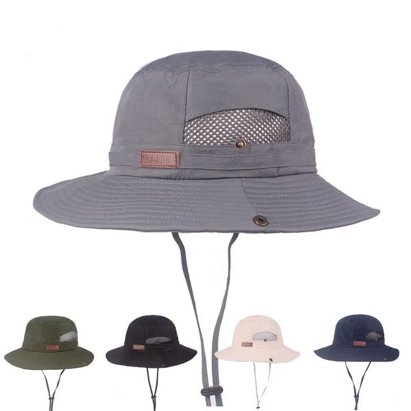 summer breathable men's bucket hats big wide brim fishing hats for women hiking sombrero gorro male sun hat, Blue;gray
summer breathable men's bucket hats big wide brim fishing hats for women hiking sombrero gorro male sun hat, Blue;gray