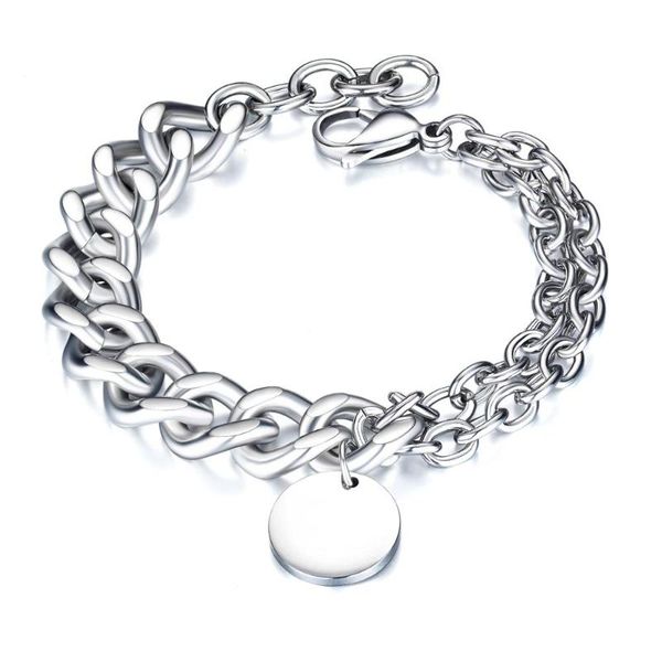 hip hop round pendant asymmetric bracelets for men 2020 punk stainless steel minimalist accessories jewelry gifts pulsera hombre, Golden;silver
hip hop round pendant asymmetric bracelets for men 2020 punk stainless steel minimalist accessories jewelry gifts pulsera hombre, Golden;silver