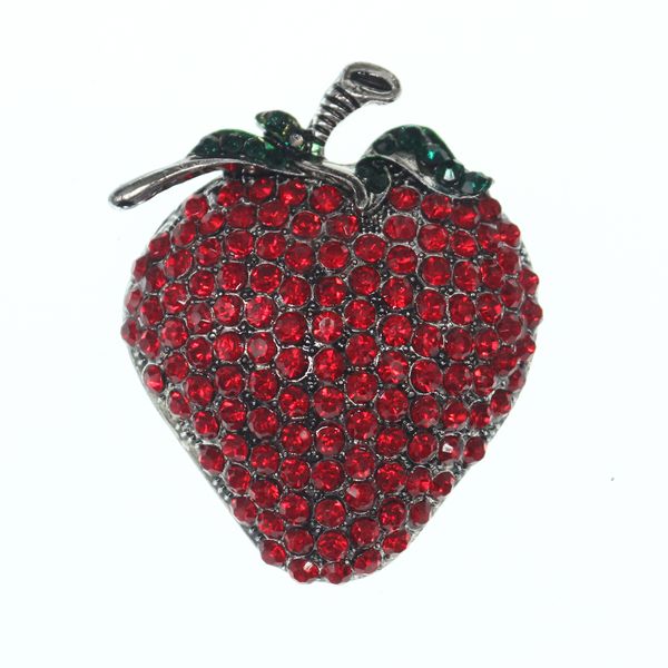 100pcs/lot cute red rhinestone strawberry brooch pin zinc alloy fruit shape brooches with safe pin, Gray
100pcs/lot cute red rhinestone strawberry brooch pin zinc alloy fruit shape brooches with safe pin, Gray