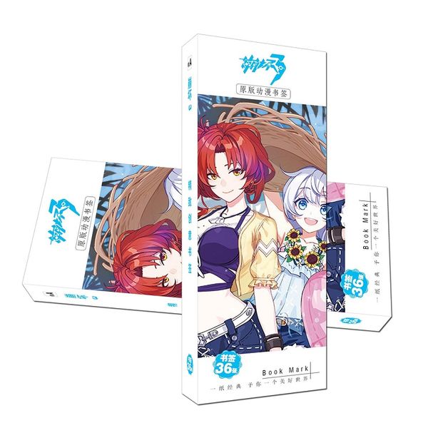 36 pcs/set new game honkai impact 3 paper bookmark stationery bookmarks book holder message card
36 pcs/set new game honkai impact 3 paper bookmark stationery bookmarks book holder message card