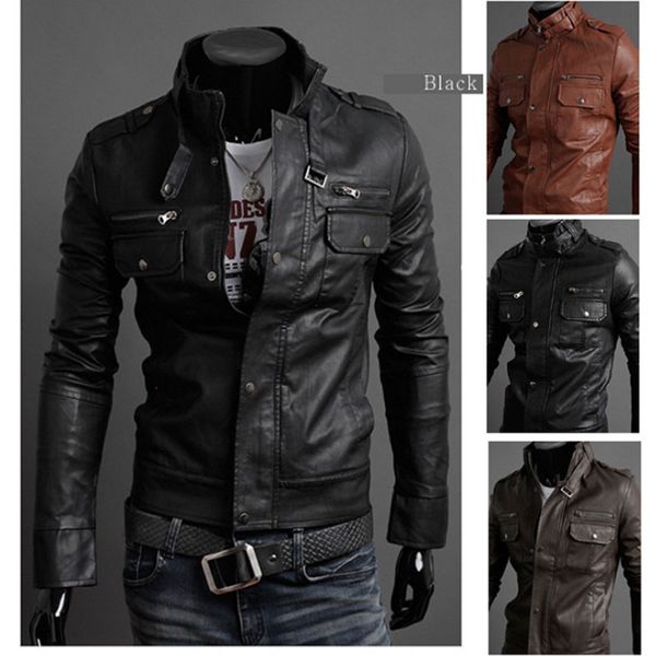 2020 new men's leather jacket men's casual jacket classic motorcycle denim thickened leather coat 2xl, Black
2020 new men's leather jacket men's casual jacket classic motorcycle denim thickened leather coat 2xl, Black