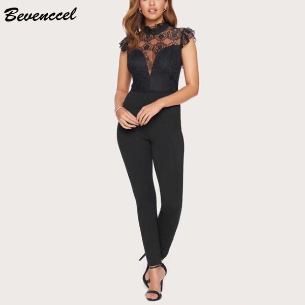 women's jumpsuits & rompers bevenccel women bandage jumpsuit 2021 black lace o neck sleeveless bodycon casual party bodysuit romper, Black;white
women's jumpsuits & rompers bevenccel women bandage jumpsuit 2021 black lace o neck sleeveless bodycon casual party bodysuit romper, Black;white