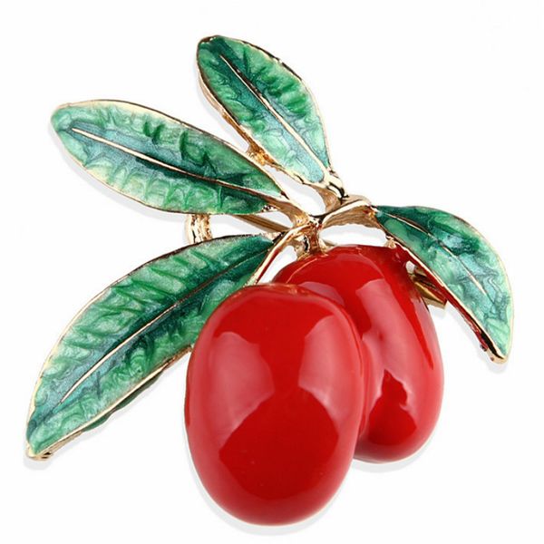 fashion alloy jujube fruit brooches for woman party casual jewelry fashion green red brooches for clothing accessories, Gray
fashion alloy jujube fruit brooches for woman party casual jewelry fashion green red brooches for clothing accessories, Gray