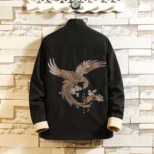 classic chinese style mens jackets fashion stand collar embroidery men coat asia size s m xl xxl xxxl 4xl 5xl men casual jacket, Black;brown
classic chinese style mens jackets fashion stand collar embroidery men coat asia size s m xl xxl xxxl 4xl 5xl men casual jacket, Black;brown