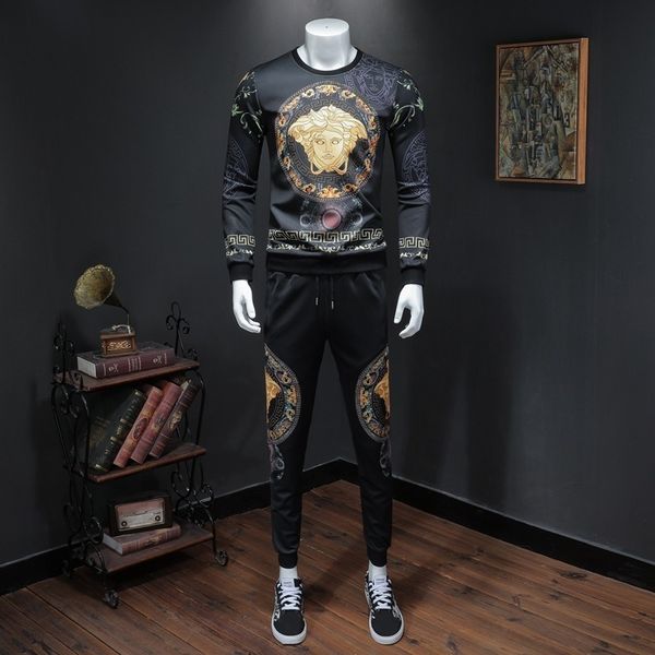 perfect men's wear 2019 autumn beautiful dutha digital printing long sleeves sweater trousers leisure time suit, Gray
perfect men's wear 2019 autumn beautiful dutha digital printing long sleeves sweater trousers leisure time suit, Gray