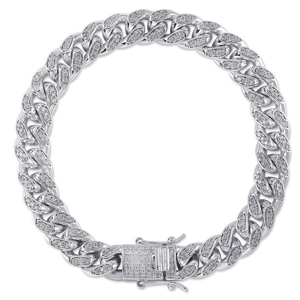 cuban chain bracelets fashion men women bling zircon miami link chain bracelets luxury gold silver color hip hop trendy bracelets, Black
cuban chain bracelets fashion men women bling zircon miami link chain bracelets luxury gold silver color hip hop trendy bracelets, Black