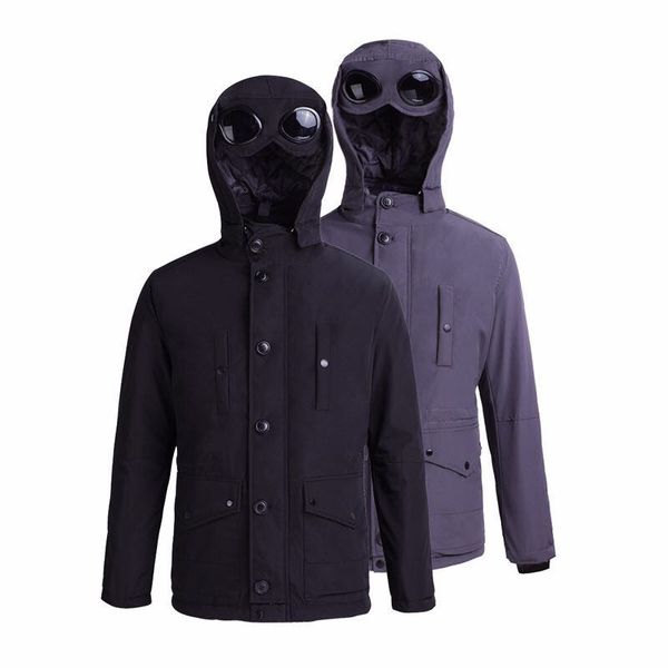 cp 2019 toney cpmpany heavy winter glasses hooded casual coat cotton men's jacket simple solid warm jacket, Black;brown
cp 2019 toney cpmpany heavy winter glasses hooded casual coat cotton men's jacket simple solid warm jacket, Black;brown