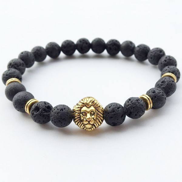 natural black lava stone bracelet black matte lion pendant beads bracelet male and female lovers jewelry gifts
natural black lava stone bracelet black matte lion pendant beads bracelet male and female lovers jewelry gifts