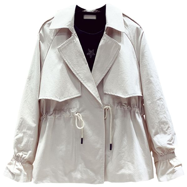 korea short trench coat female 2019 spring new popular coat waist casual wild thin long sleeve ladies coats youth clothing, Black;brown
korea short trench coat female 2019 spring new popular coat waist casual wild thin long sleeve ladies coats youth clothing, Black;brown