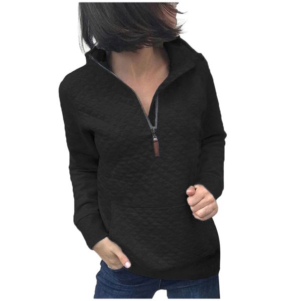 women zipper patchwork long sleeve sweatshirt ladies pullover hoodies fashion lady autumn sweatshirts villapaita huppari, Black
women zipper patchwork long sleeve sweatshirt ladies pullover hoodies fashion lady autumn sweatshirts villapaita huppari, Black