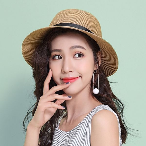pagoda straw female summer sunscreen straw sunscreen foldable sun hat leisure all-match beach hat travel, Blue;gray
pagoda straw female summer sunscreen straw sunscreen foldable sun hat leisure all-match beach hat travel, Blue;gray