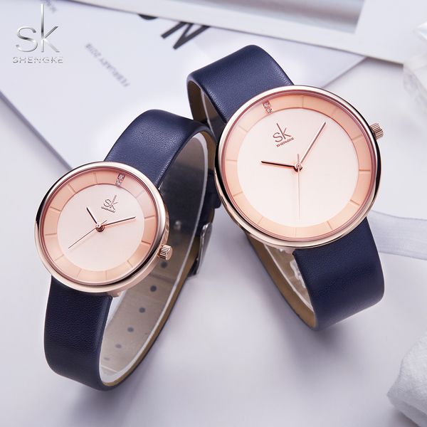 shengke brand quartz couple watch set leather watches for lovers black simple women quartz watch men wristwatch gifts, Slivery;brown
shengke brand quartz couple watch set leather watches for lovers black simple women quartz watch men wristwatch gifts, Slivery;brown