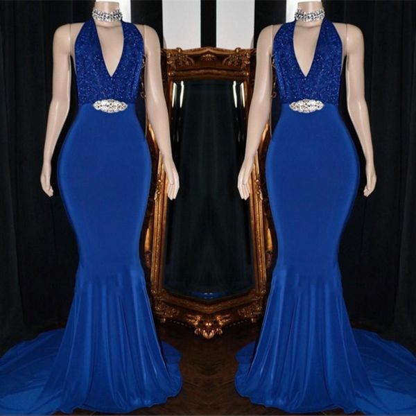 royal blue mermaid prom dresses backless crystal sash formal evening party gowns plus size pageant dresses custom made, Black
royal blue mermaid prom dresses backless crystal sash formal evening party gowns plus size pageant dresses custom made, Black