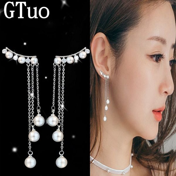 fashion elegant simulated pearl pendant long drop earrings for women chain tassel earrings female hypoallergenic earring brincos, Silver
fashion elegant simulated pearl pendant long drop earrings for women chain tassel earrings female hypoallergenic earring brincos, Silver