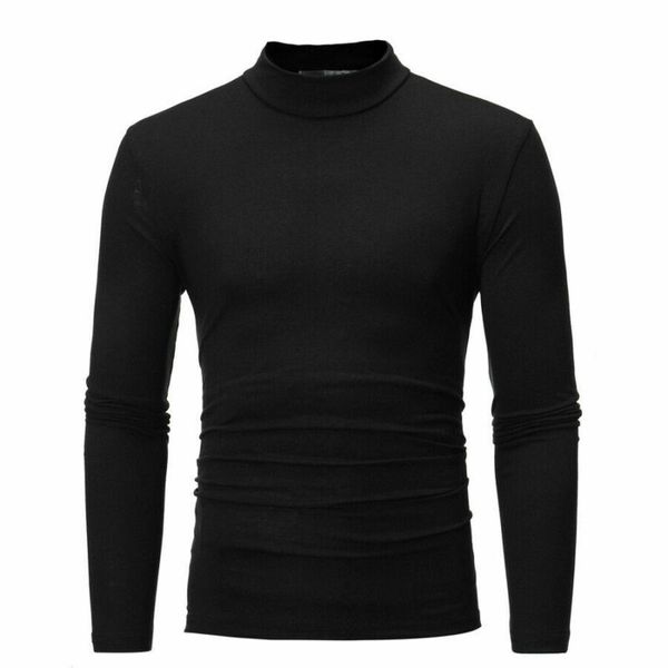 new fashion men long sleeve pullover high neck turtleneck stretch slim basic t shirt tee black white gray navy blue, White;black
new fashion men long sleeve pullover high neck turtleneck stretch slim basic t shirt tee black white gray navy blue, White;black