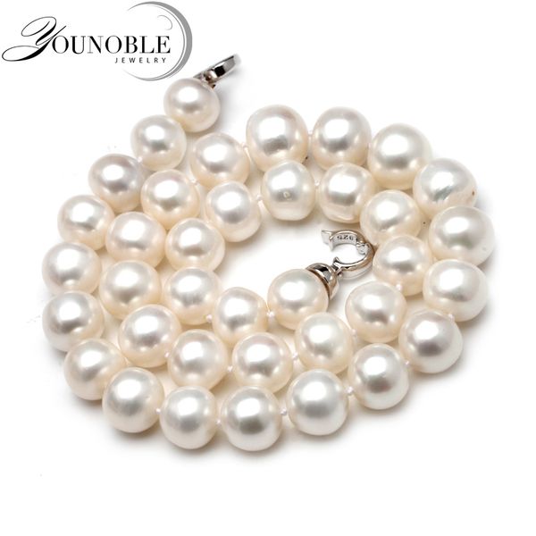 12-13mm round natural freshwater big pearl necklace women,ethnic good luster pearl bead chocker necklace mother gift anniversary, Silver
12-13mm round natural freshwater big pearl necklace women,ethnic good luster pearl bead chocker necklace mother gift anniversary, Silver