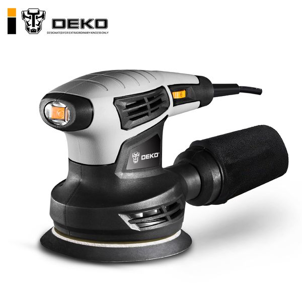 deko qd6206r 280w random orbit sander with 15 sheets of sandpaper dust exhaust and hybrid dust canister
deko qd6206r 280w random orbit sander with 15 sheets of sandpaper dust exhaust and hybrid dust canister