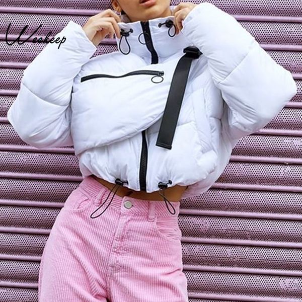 weekeep women streetwear cropped turtleneck coat white warm autumn winter buckle patchwork jacket 2019, Black
weekeep women streetwear cropped turtleneck coat white warm autumn winter buckle patchwork jacket 2019, Black