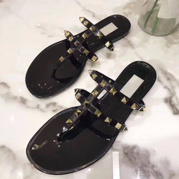 new summer women flip flops slippers flat sandals bow rivet fashion pvc crystal beach shoes 35-40, Black
new summer women flip flops slippers flat sandals bow rivet fashion pvc crystal beach shoes 35-40, Black