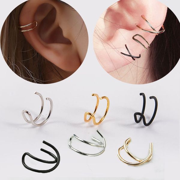 1pc nose ear clips clip-on wrap earring u shaped ear cuff clip no piercing-clip hollow out u pattern punk rock body jewelry, Silver
1pc nose ear clips clip-on wrap earring u shaped ear cuff clip no piercing-clip hollow out u pattern punk rock body jewelry, Silver