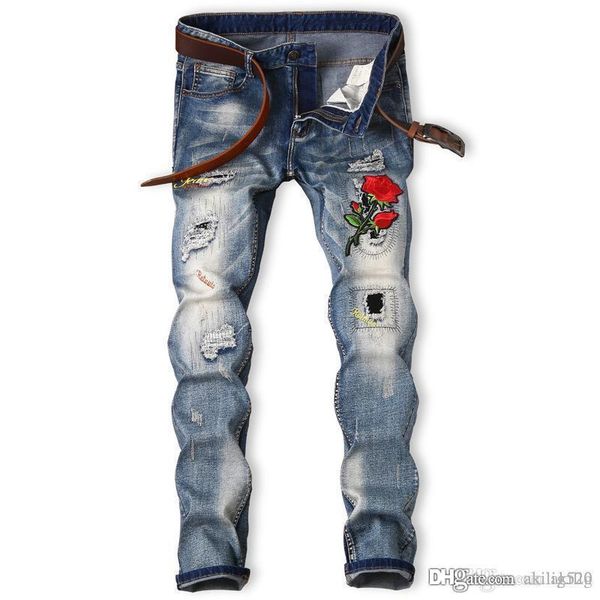 2019 cross-border jeans for europe and america n self-cultivation, foreign trade, explosive embroidery and quick sale of explosive men, Blue
2019 cross-border jeans for europe and america n self-cultivation, foreign trade, explosive embroidery and quick sale of explosive men, Blue