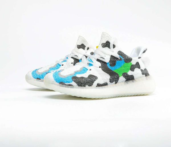 cow print running shoes men women kanye west sports shoes