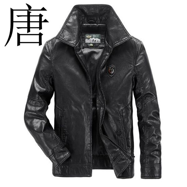 tang cool high-quality leather jacket 2019 new pu leather jacket men spring moto&biker men plus size m-4xl, Black
tang cool high-quality leather jacket 2019 new pu leather jacket men spring moto&biker men plus size m-4xl, Black