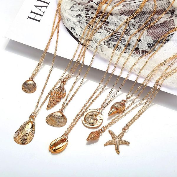 jcymong new punk gold color shell starfish cowrie pendant necklace for women 2019 fashion ocean style female beach party jewelry, Silver
jcymong new punk gold color shell starfish cowrie pendant necklace for women 2019 fashion ocean style female beach party jewelry, Silver