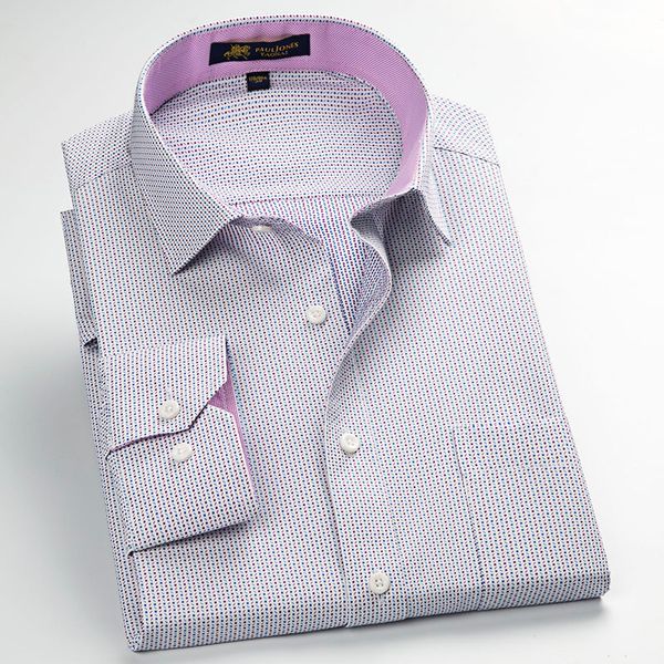 brand men's print polka dot casual shirts slim fit classic design leisure social shirts apring&spring fashion new arrival, White;black
brand men's print polka dot casual shirts slim fit classic design leisure social shirts apring&spring fashion new arrival, White;black