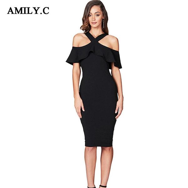 casual dresses amily.c 2021 spring women bandage dress slash neck bodycon ruffle chic celebrity party red black vestidos, Black;gray
casual dresses amily.c 2021 spring women bandage dress slash neck bodycon ruffle chic celebrity party red black vestidos, Black;gray
