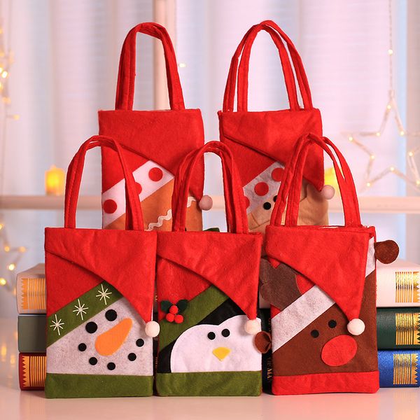 creative christmas gift bag five pattern santa claus candy bag handbag home party decoration xmas kids gift handmade 11*33cm
creative christmas gift bag five pattern santa claus candy bag handbag home party decoration xmas kids gift handmade 11*33cm