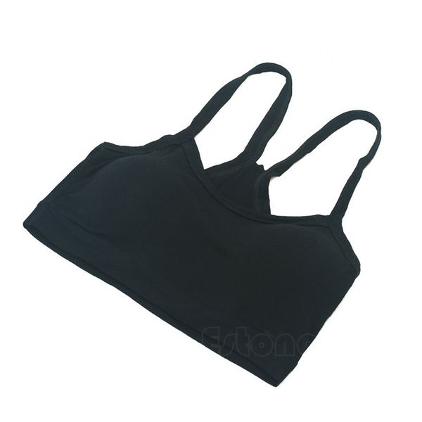 women seamless cotton tight strap vest tank sport bra wrap chest solid crop top, White
women seamless cotton tight strap vest tank sport bra wrap chest solid crop top, White