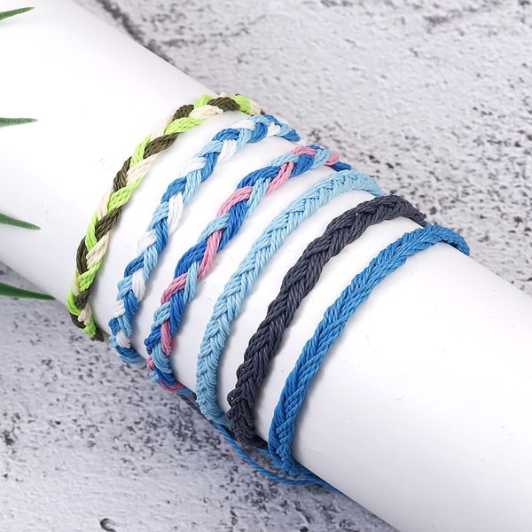 handmade rope woven multilayer friendship braided charm bracelets wax string multicolour bangle for women men jewelry, Golden;silver
handmade rope woven multilayer friendship braided charm bracelets wax string multicolour bangle for women men jewelry, Golden;silver