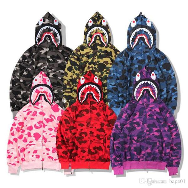 bape mens designer hoodies 19ss men women designer jacket hoodie camouflage print bape mens sweatshirts 6 colors, Black
bape mens designer hoodies 19ss men women designer jacket hoodie camouflage print bape mens sweatshirts 6 colors, Black