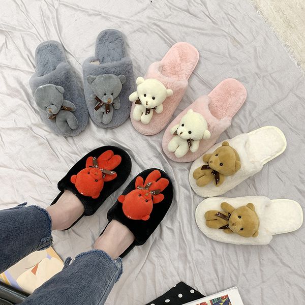 shoes woman 2019 butterfly-knot slippers casual slipers women flock winter footwear low luxury massage new flat slides basic, Black
shoes woman 2019 butterfly-knot slippers casual slipers women flock winter footwear low luxury massage new flat slides basic, Black