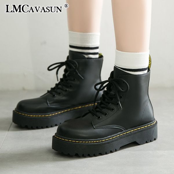 lmcavasun winter pu leather boots women winter ankle boots round toe women shoes lace-up ladies, Black
lmcavasun winter pu leather boots women winter ankle boots round toe women shoes lace-up ladies, Black