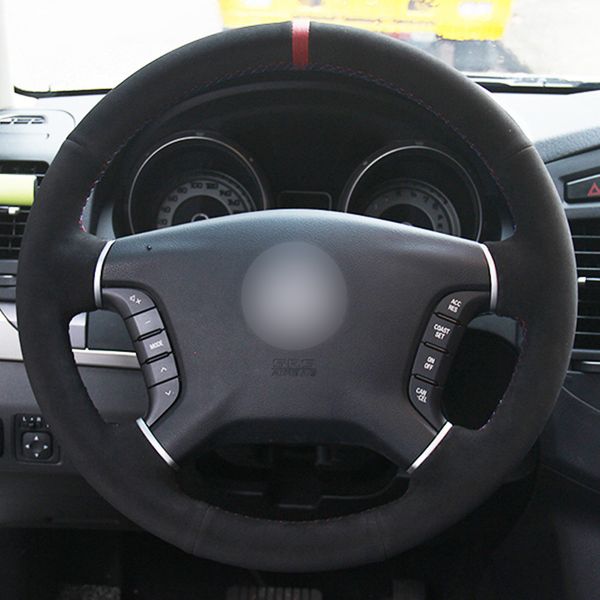black suede red marker diy hand-stitched car steering wheel cover for mitsubishi pajero 2007-2014 galant 2008-2012
black suede red marker diy hand-stitched car steering wheel cover for mitsubishi pajero 2007-2014 galant 2008-2012