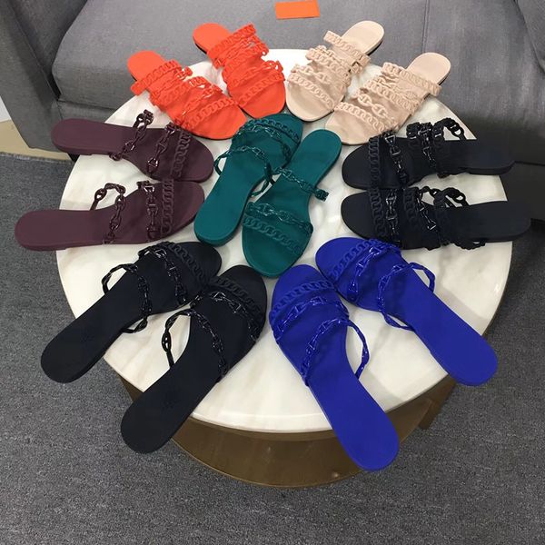 2022 fashion designer sandals with chaine d'ancre women sandals slides flat flip flops slippers party wedding sandals with box no18, Black
2022 fashion designer sandals with chaine d'ancre women sandals slides flat flip flops slippers party wedding sandals with box no18, Black
